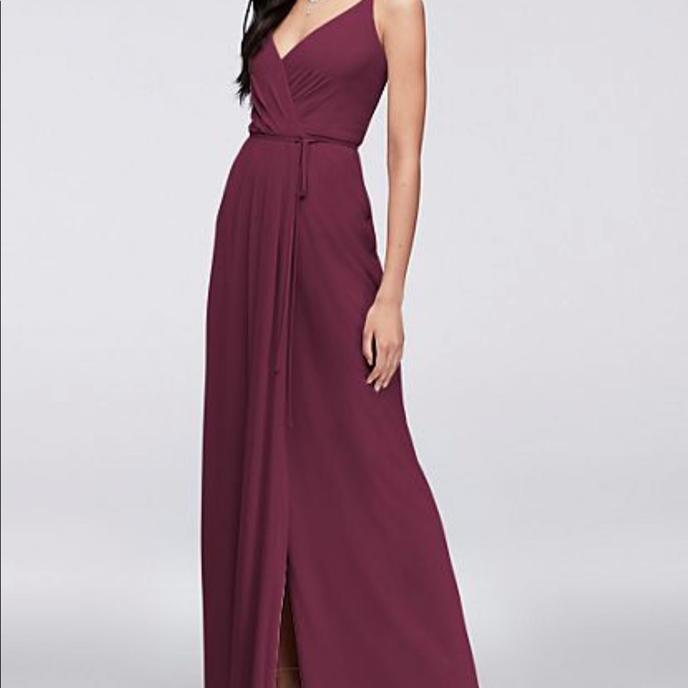 DAVIDS BRIDAL Georgette Bridesmaid dress size 4